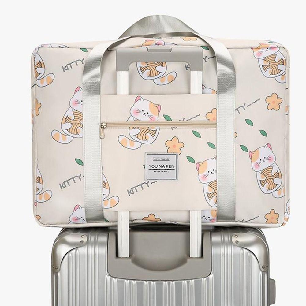 Cartoon Handheld Storage Bag Casual Sport Training Bag Student Quilt Storage Bag Business Trip