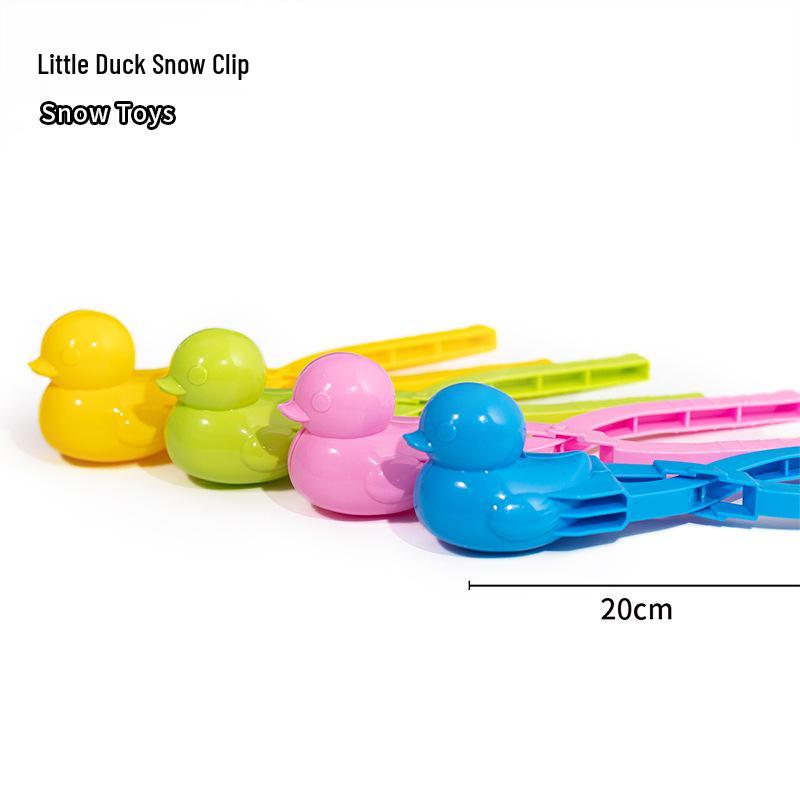 

Игрушка для игры в снежки - Желтый утенок, снеговик для детей