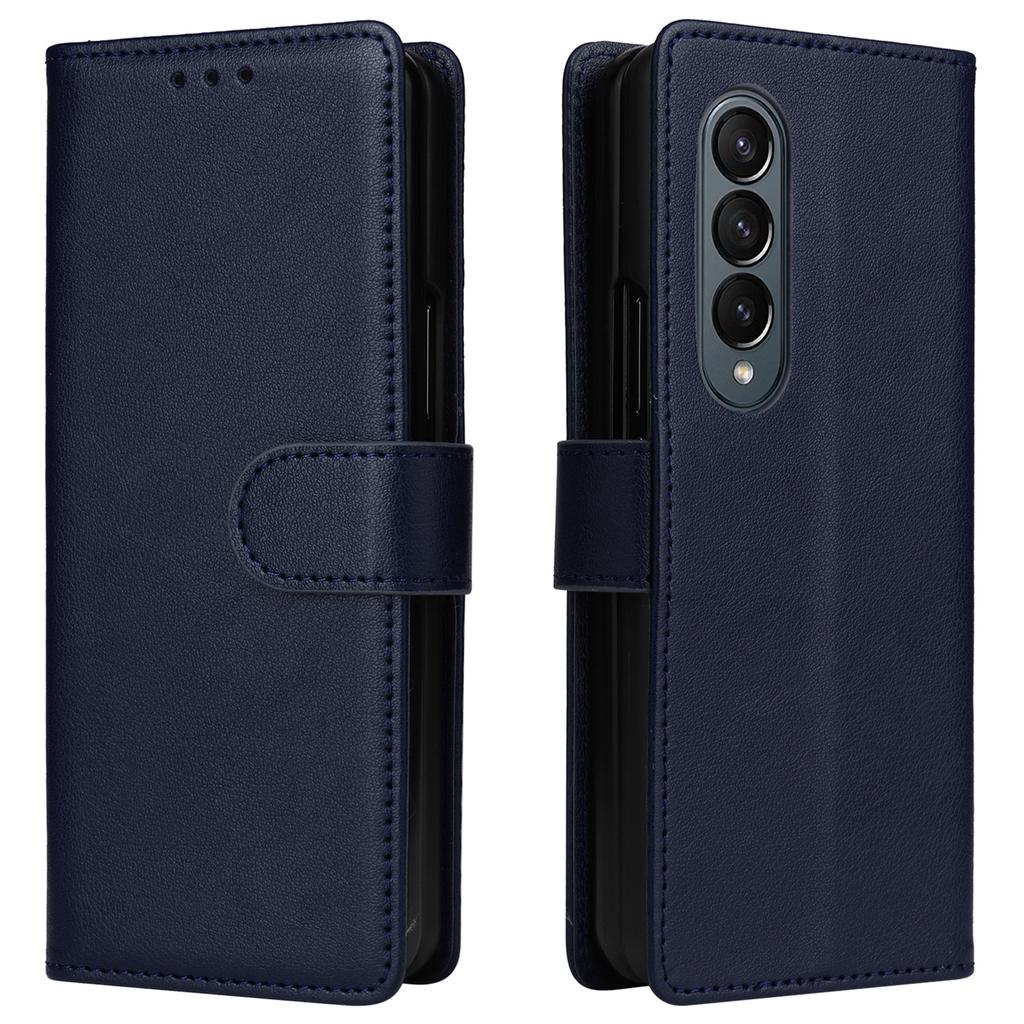 For Samsung Galaxy Z Fold4 5G Case PU Leather Phone Cover with 3 Card Slots