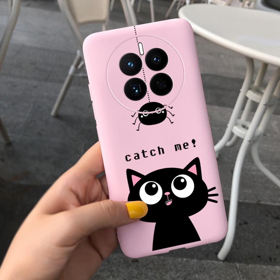 For Huawei Mate 50 Pro Case 2022 Cute Cartoon Cat Painted Soft TPU Protective Cover For Huawei Mate50 Pro DCO-LX9 CET-LX9 Fundas