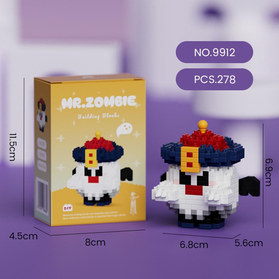 Halloween Ornament Mini Actionfiguren Geist Mikro-Bausteine DIY Kinderspielzeug Halloween-Geschenke