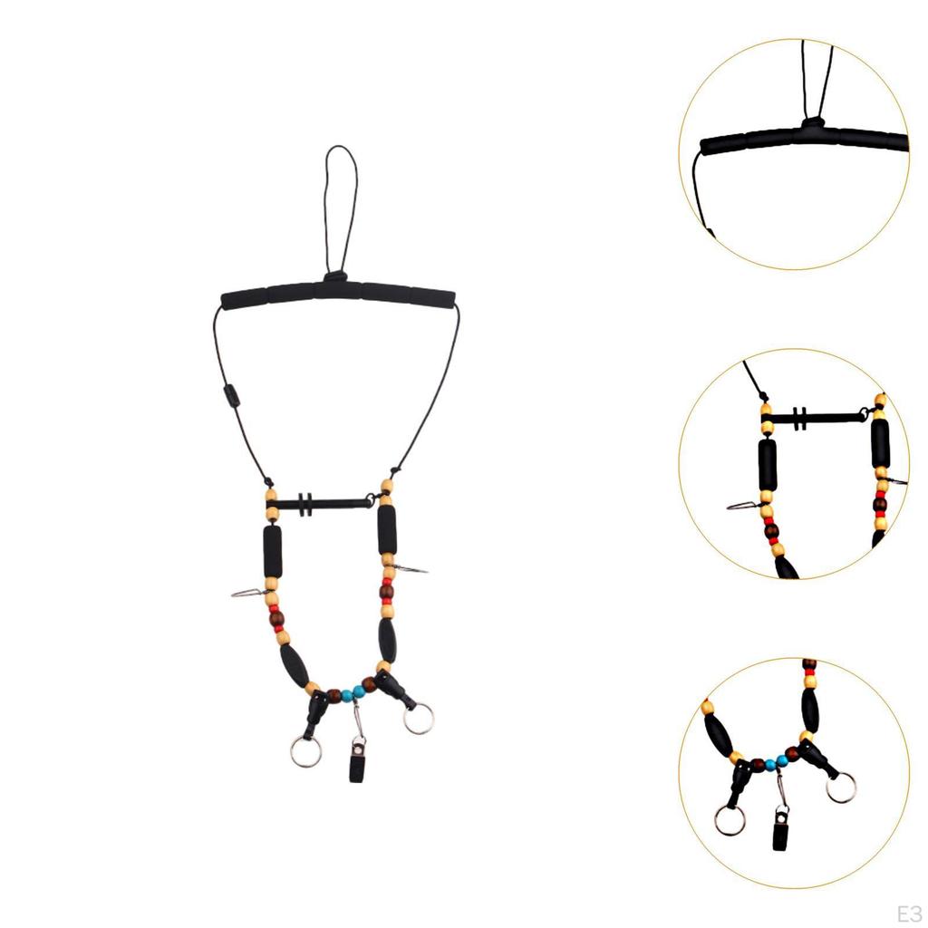 Adjustable Necklace for Angling Equipment and Tackle Storage
