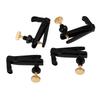 4Pcs/set Violin Fine Tuner Adjuster Copper Plating Screws for 3/4 4/4 Size Violin Violin Accessories Black