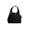 Lana 23 Solid Color Black Label Zipper Compartment Quilted Hardware Polished Pebble Leather Shoulder Tote Bag Medium Women Tote Bag CM545-V5BLK
