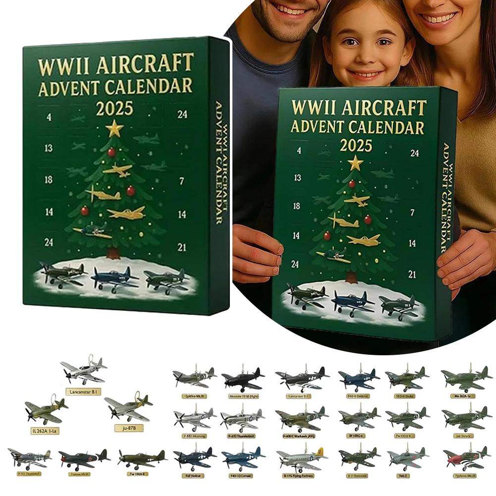 Unique Military-Themed Advents Calendar For Adults 24 Days Xmas Countdown Calendar With Unique Mini Airplane For Christmas Tree