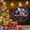 Snow Scene Embroidery Christmas Needlework Kit For Holiday Decorations For Kitchen Living Room Desktop Window Beginner Level A