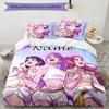 3pcs KPop Demon Hunters6 Cover Set - Personalized Name, HD Printed Bedding with 1 Cover and 2 Pillowcases - Perfect for Home Decor, Easy Care