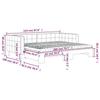 VidaXL Lit de jour avec gigogne et matelas vert foncé 90x200cm velours 3196717