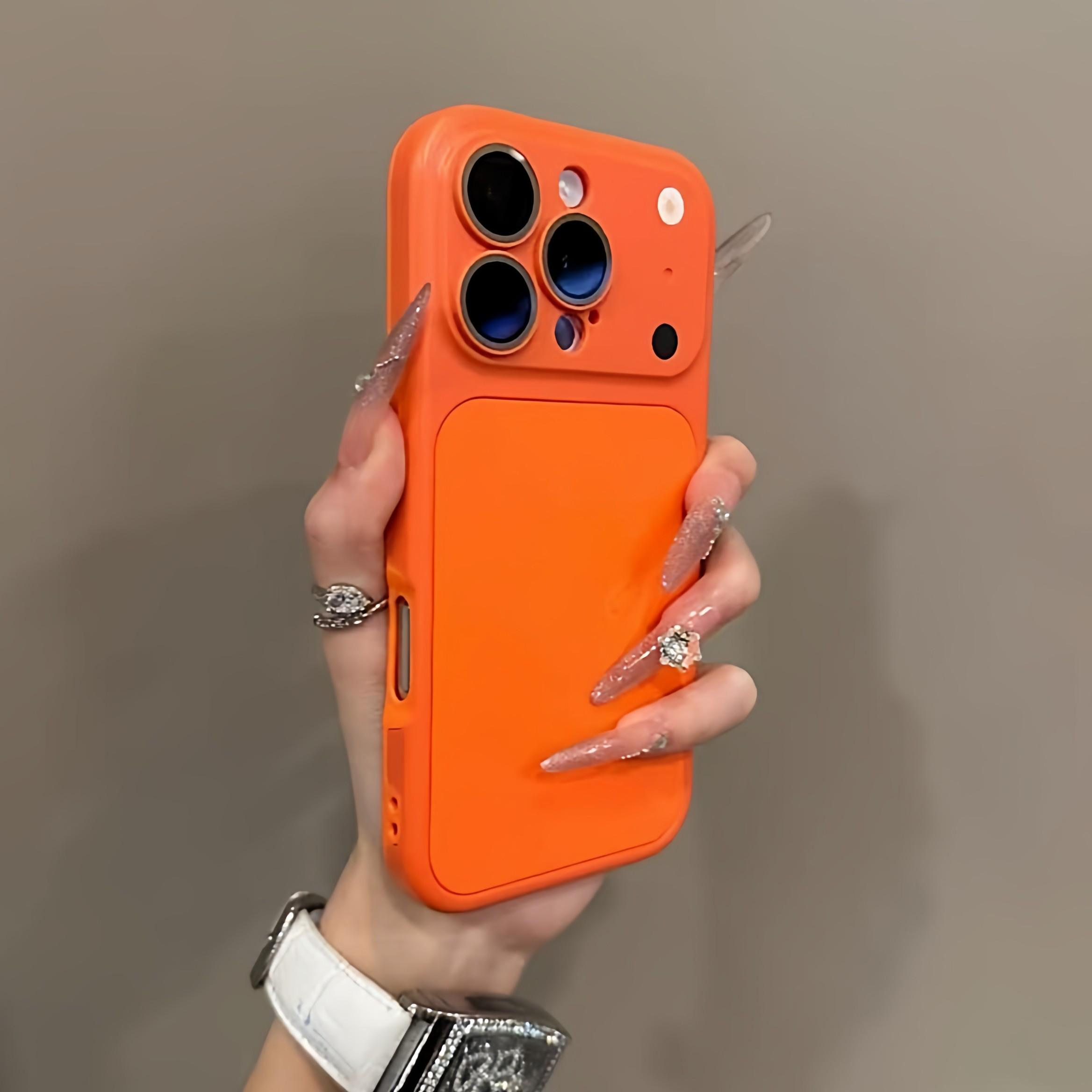 

Чохол 2-в-1 для iPhone 17 Air 16 15 14 Plus 13 12 11 Pro Max Ударостійкий Матовий Захист камери Миттєва зміна на 17 Простий чохол For iPhone 15Pro Max помаранчевий
