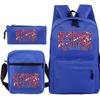 Vintage "Netherlands Hup Holland Hup" 3 In 1 Backpack Shoulder Bag Pencil Case Women Men Student Fashion Football Lover Bagpack