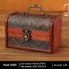Chinesische Retro 8cm Holzschmuckschatulle - Vintage Klassisch Antik Kleine Schachtel