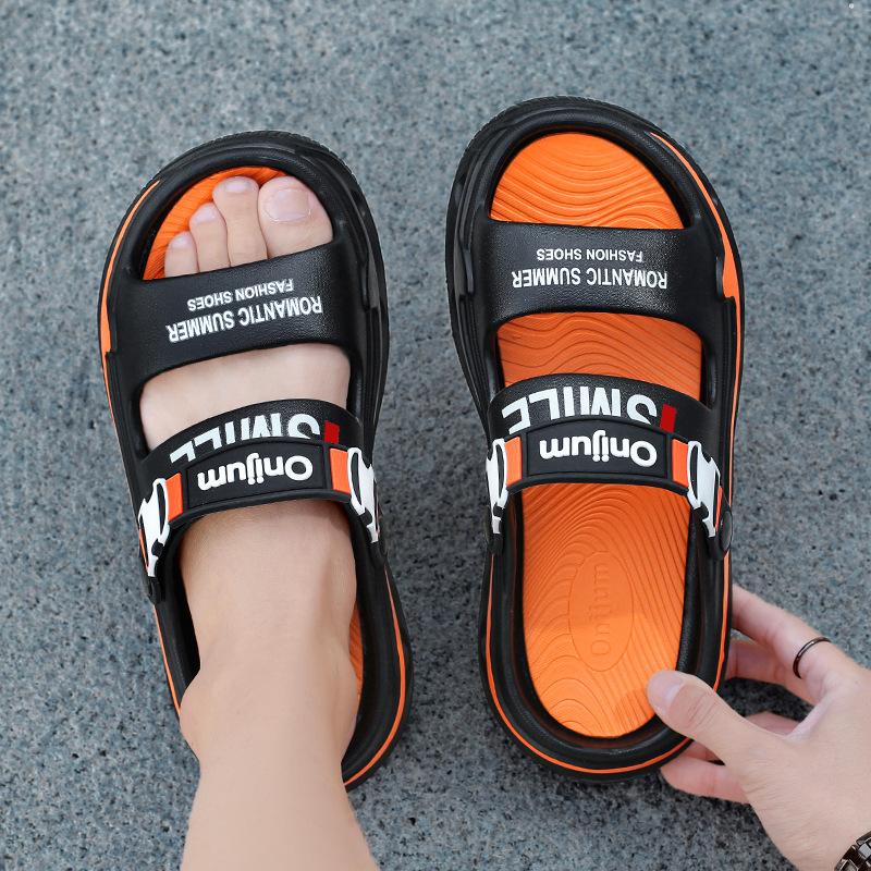 Slippers men's 2025 summer new men's youth trend outer wear non-slip driving soft bottom dual-purpose beach cool slippers