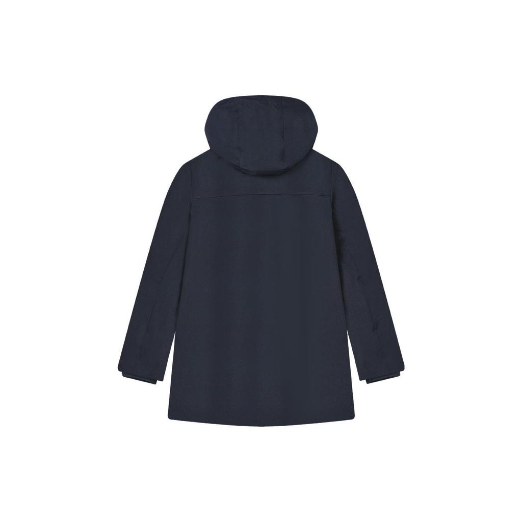 FILA Solid Color Mid-Length Casual Down Jacket Men Outerwear Legendary-Blue F11M341910FNV