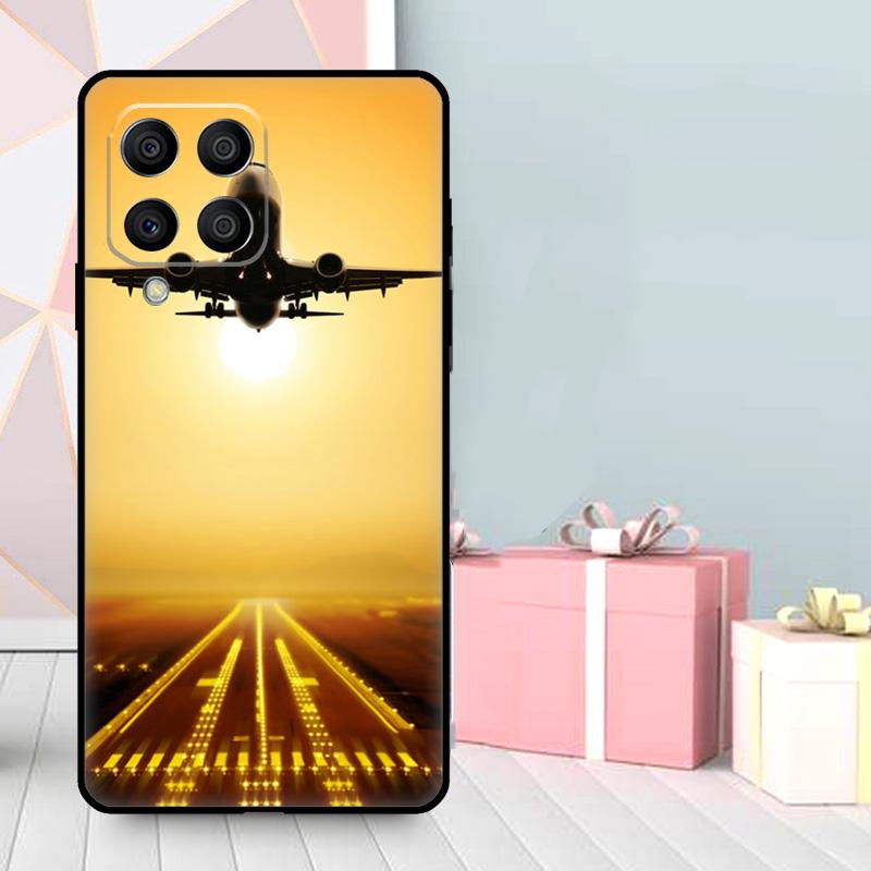 Airplane Flying Into The Sunset Case For Samsung Galaxy M35 M56 M12 M06 M32 M52 M55 M15 M11 M13 M14 M16 M36 M31 M53 M34 M54