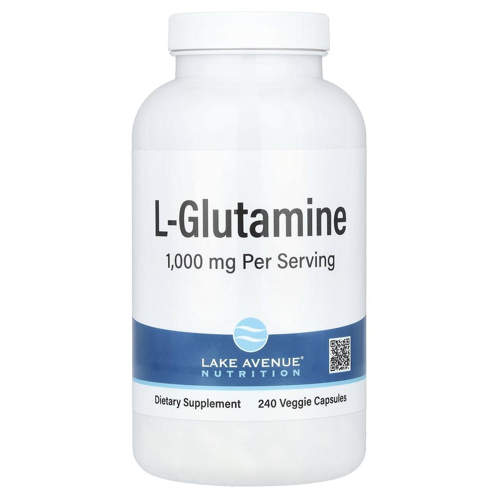 L-Glutamine, 1,000Mg, 240 Veggie Caps