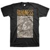 Men's Baroness Gold & Grey (Back Print) Slim Fit T-shirt Small Black