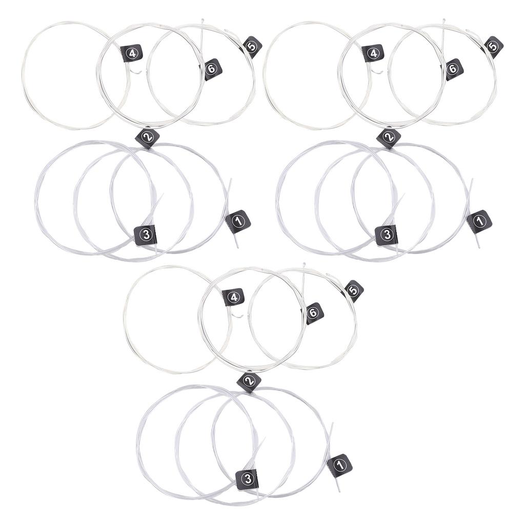 3 Set of Classical Guitar Strings Replacement Stable Pitch Nylon Silver Plated AccessoriesNX35