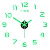 Stilvolle 3D DIY Wandaufkleber Uhr | Stille Acryl Digitaluhr Bohrlos Einfache Montage Heimdekoration für Schlafzimmer & Flur