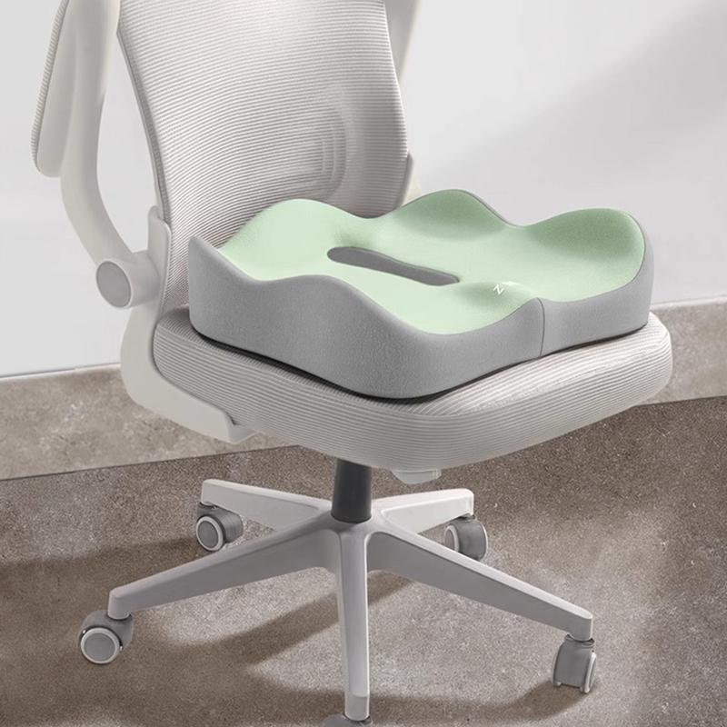 Office Seat Cushion Backrest Integrated Seat Cushion For Lumbar Support Pressure Relief Memory Foam Seat Cushion