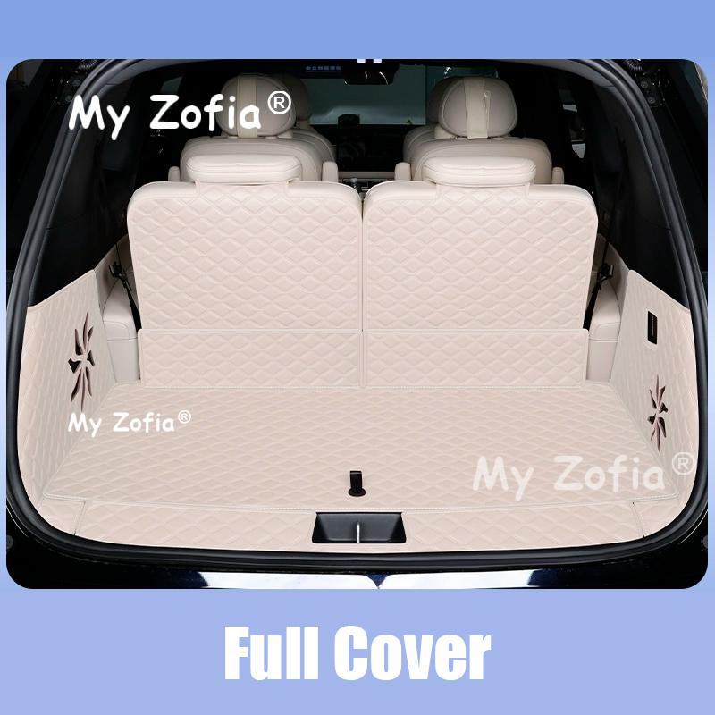 Car Leather Trunk Mats For Deepal S09 2025 2026 Car Trunk Protector Pad Storage Bags Cargo Liner Car Interior Accessories