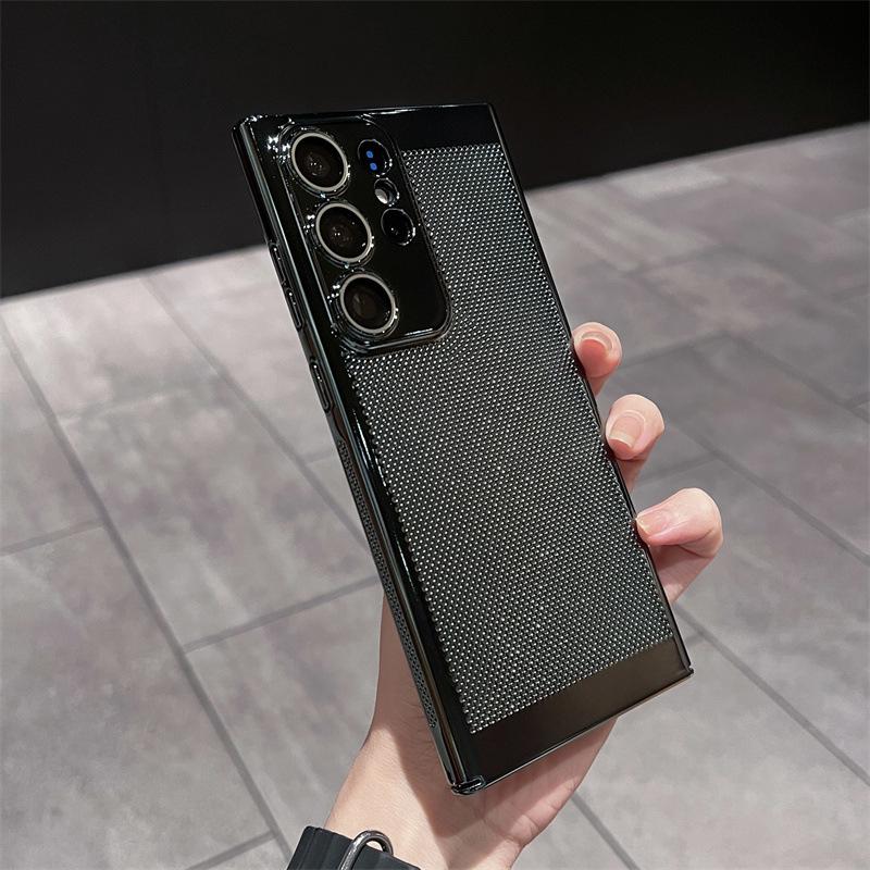 Galvanizovaný prodyšný voštinový kryt odvádějící teplo je vhodný pro pouzdro na mobilní telefon Samsung S24Ultra S23 + pevné pouzdro S22P
