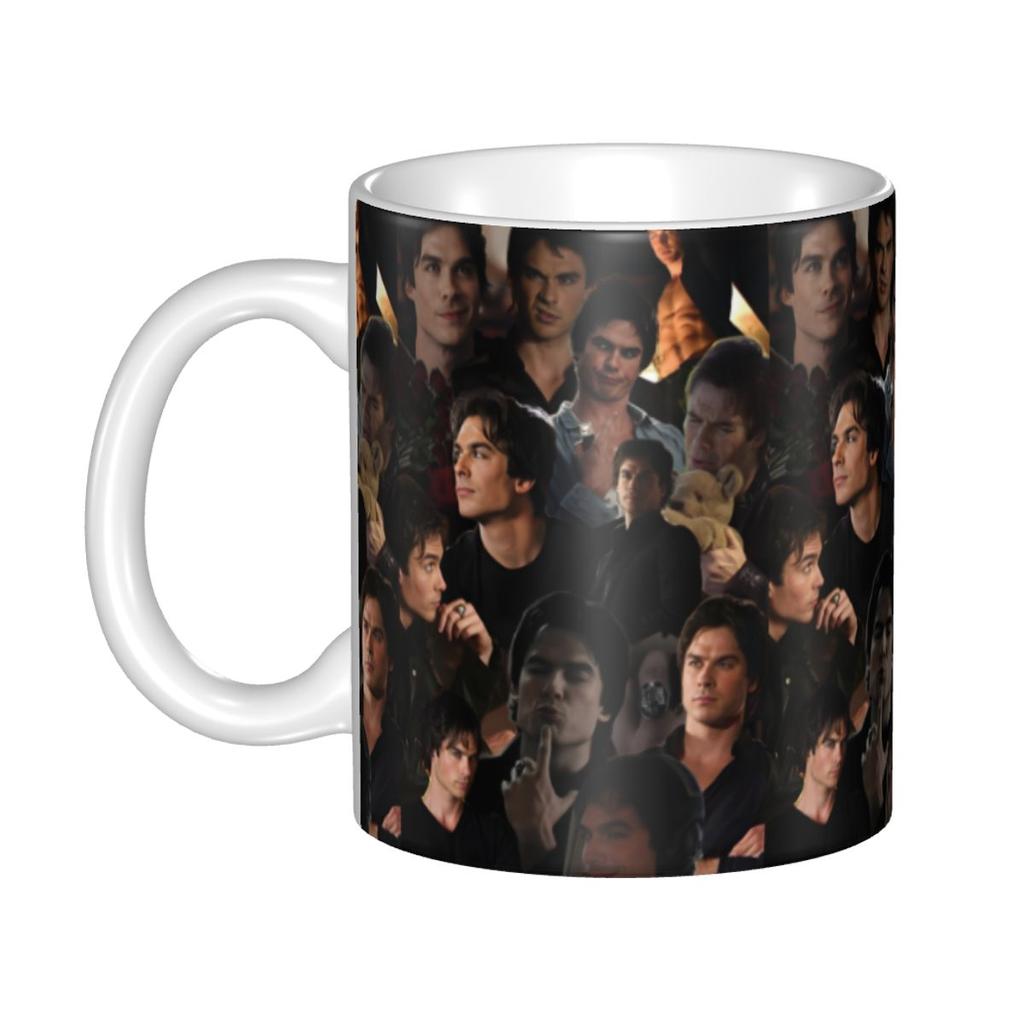 Tasses à café personnalisées The Vampire Diaries DIY Damon Salvatore Tasse à thé au lait en céramique