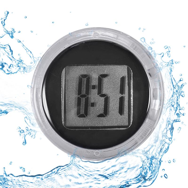 Mini Motorraduhr Aufklebbar Wasserdicht Stoßfest Elektronische Uhr Moto Digitaluhr Mit Stoppuhr Motorradzubehör
