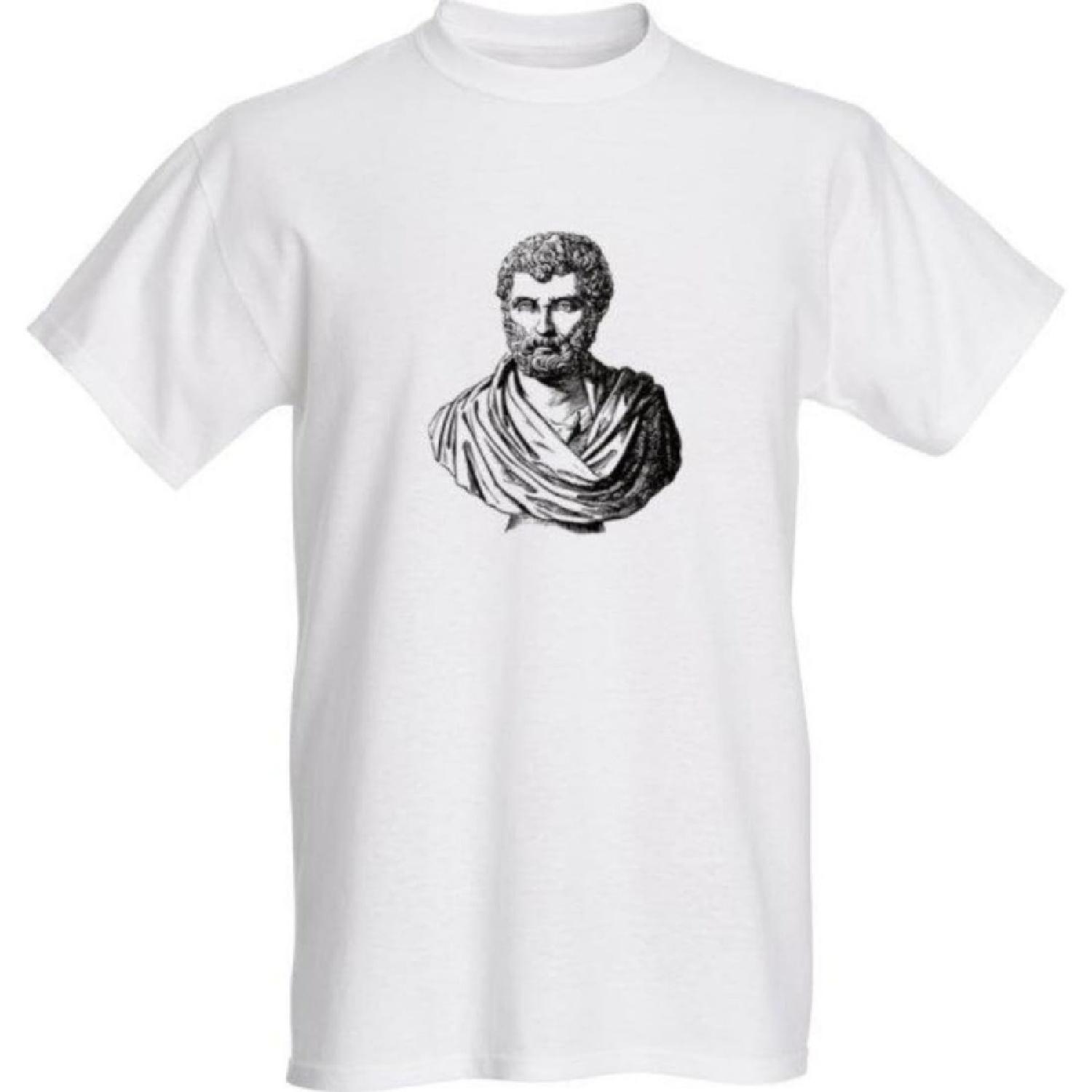 

Classy Canuck Herodotus Bust T-Shirt - Sculpture - Greek Historian - History Tee XXXXXL білий