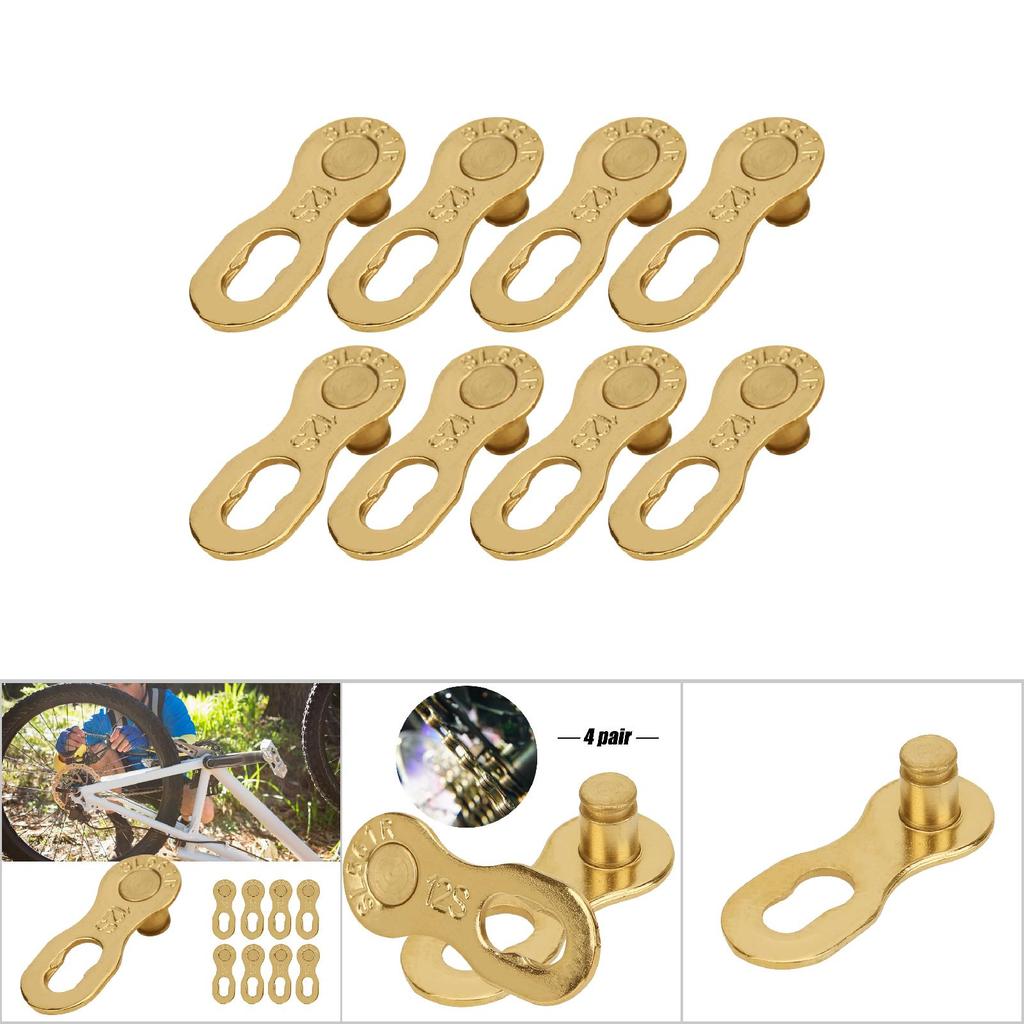 4Pair Steel Bike   12Speed Chain Missing Link Connector Parts Cycling Accessory