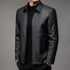 Genuine leather jackets for men, sheepskin spring and autumn new motorcycle leather jackets, lapel autumn clothes