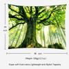 Green Nature Tree Tapestry Home Decor Large Wall Hanging Tapestry Enchanted Forest Backdrop for Bedroom Living Room Indoor