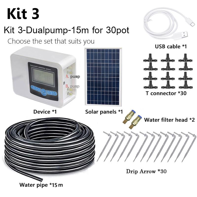 Solar Automatic Watering Device Houseplants Self Watering System Garden Plant Self Drip Irrigation Kit