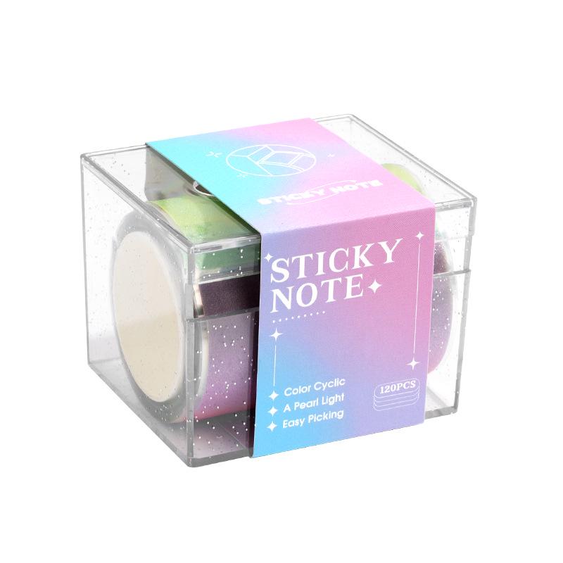 Pearlescent Cartoon Sticky Note Labels - Cute, Fresh, Creative Markers