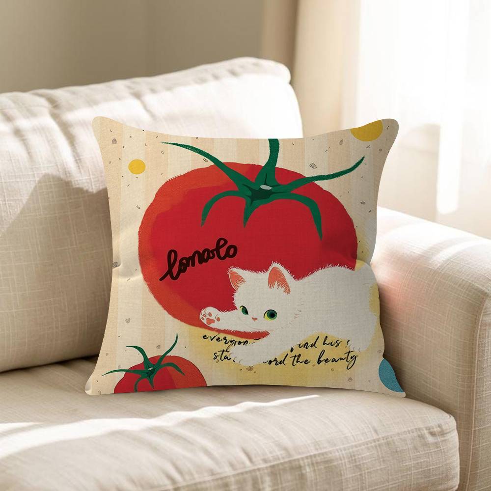 Polka Dot Cute Tomato Pillow Gifts Home Office Furnishings Bedroom Sofa Car Cushion Cover Case 45x45cm