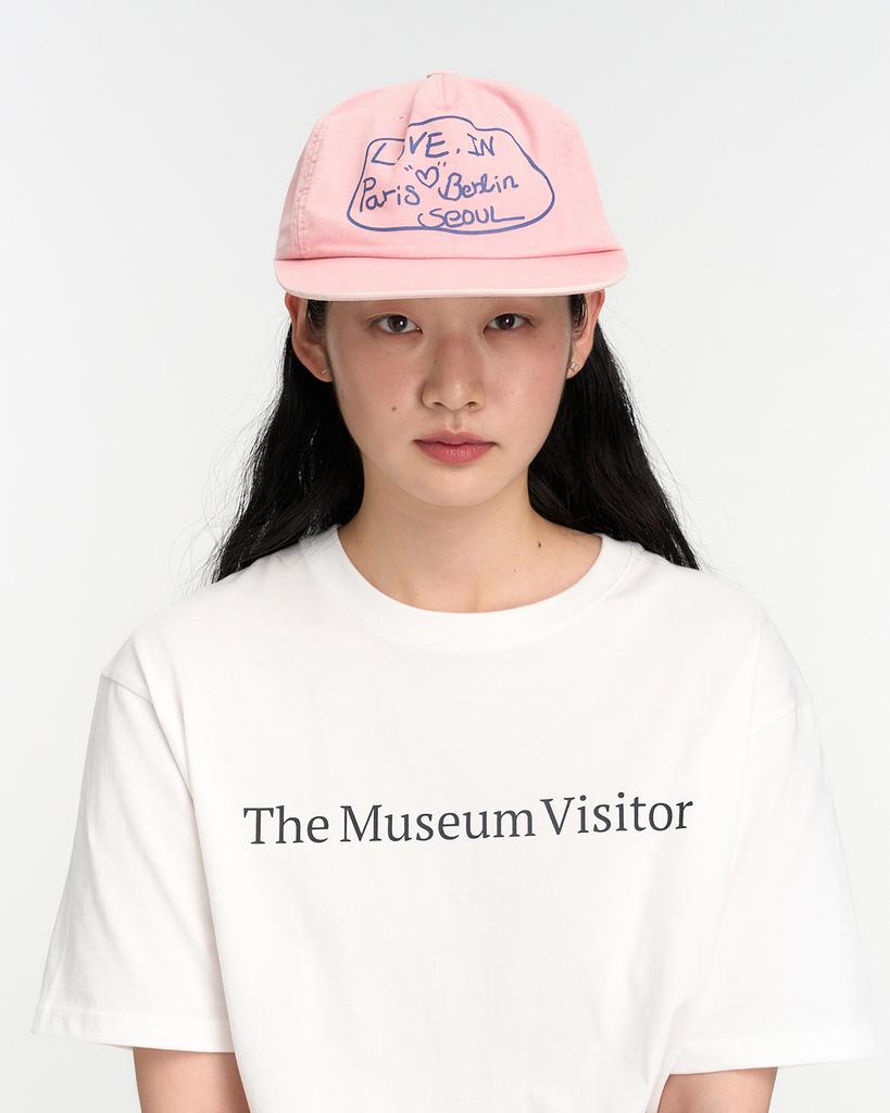 THEMUSEUMVISITOR Love In Washed Ball Cap (Pink)