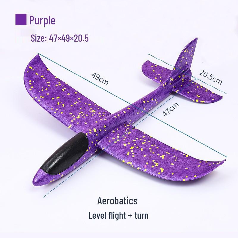 Upgraded Foam Hand-Thrown Glider - Lightweight Model Airplane for Outdoor Play