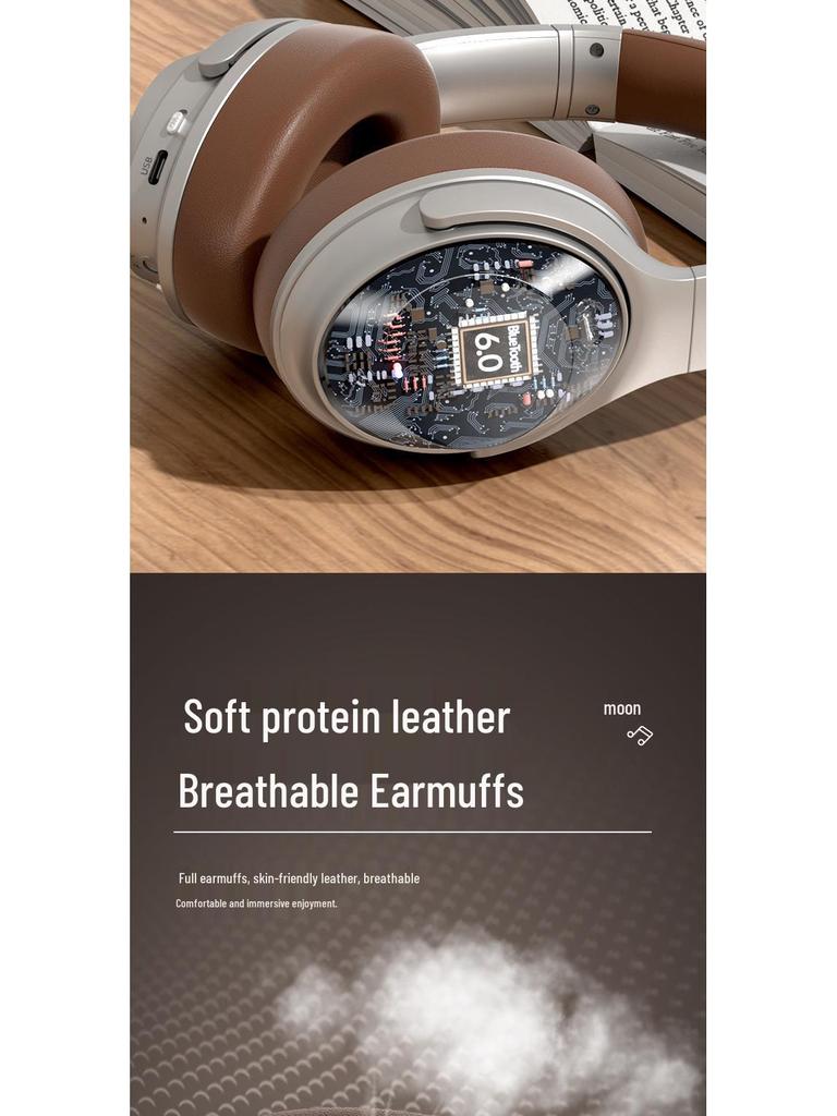 New Wireless Over-Ear Noise-Canceling Sports Headset with Heavy Bass and Extended Battery Life