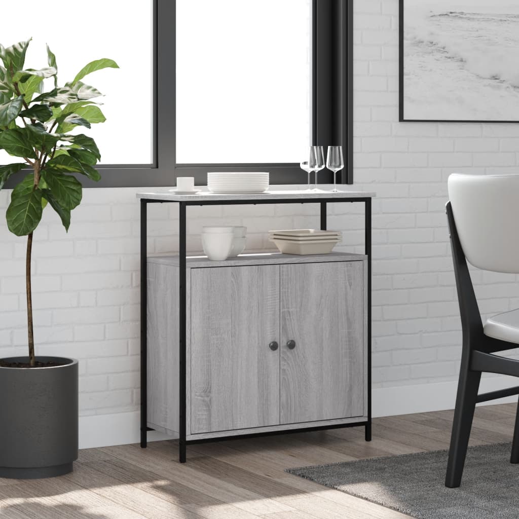 Sideboard Gray Sonoma 70x30x80 cm Particleboard
