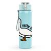 1PC Silly Goose Duck Cartoon 750ml Color Plastic Sports Water Bottle Leakproof Flip Straw Lid Suitable for Sports Office Home Use