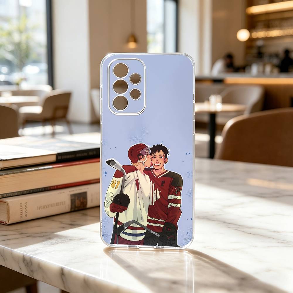 H-heated R-rivalry Cute Phone Case Transparent Silicone Soft For Samsung S25,S24,S21,S22,S23,S30,Ultra,S20,Plus,Fe