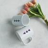 Cb670-Design Tasse 2er-Pack-Lila Dreieck