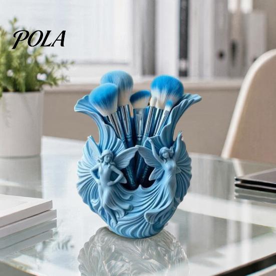 Creative Desktop Organizer 3D Printed Pen Holder, Fairies for Pens, Pencils, Makeup Brushes, Unique Desk Stationery Holder Minimalist Modern