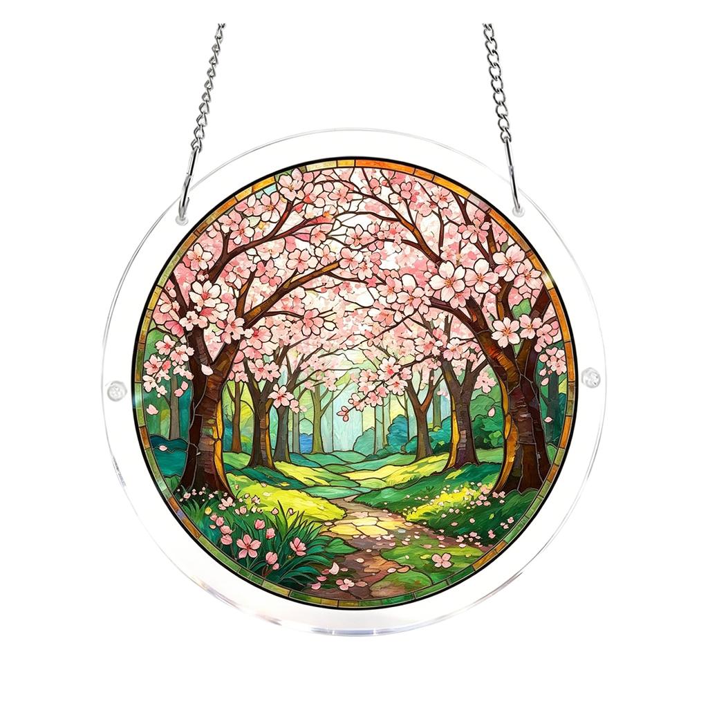 Acrylic Puzzles Suncatcher Window Hanging, 83 Pieces Catcher Stained Glass Acrylic Puzzle Decoration For Women Men Mom Birthday Gift Home Decor