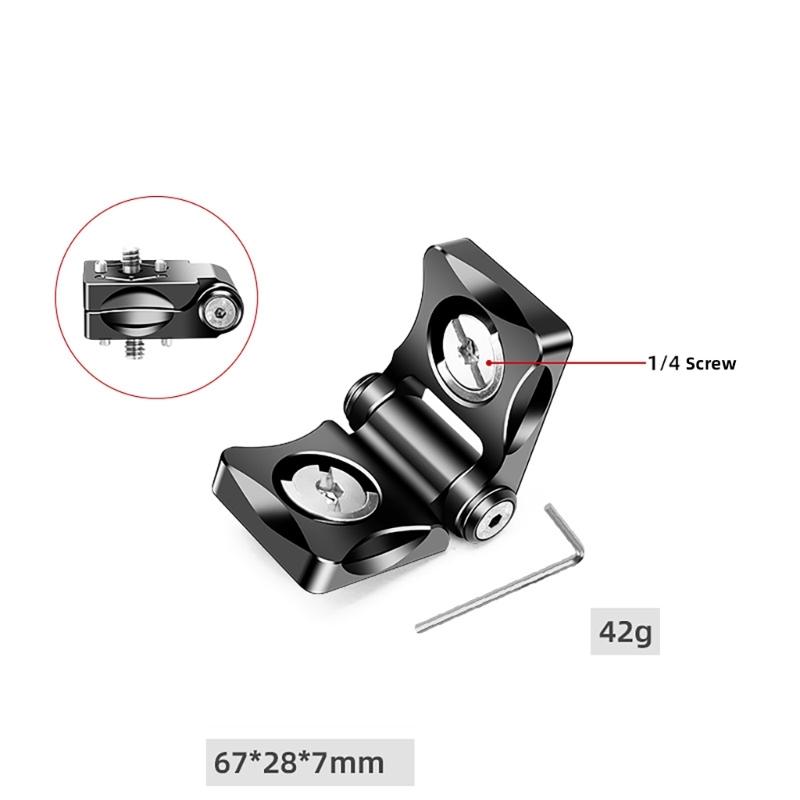 Quick Aluminum L Bracket Vertical Horizontal Switching Quick Release Plate for Gimbals and Tripod Monopod