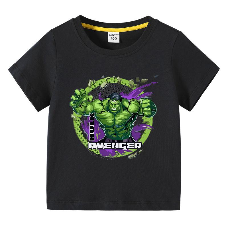 Hulk Hulk Pure Cotton Cartoon Printed Children's T-shirt New Fashionable and Versatile