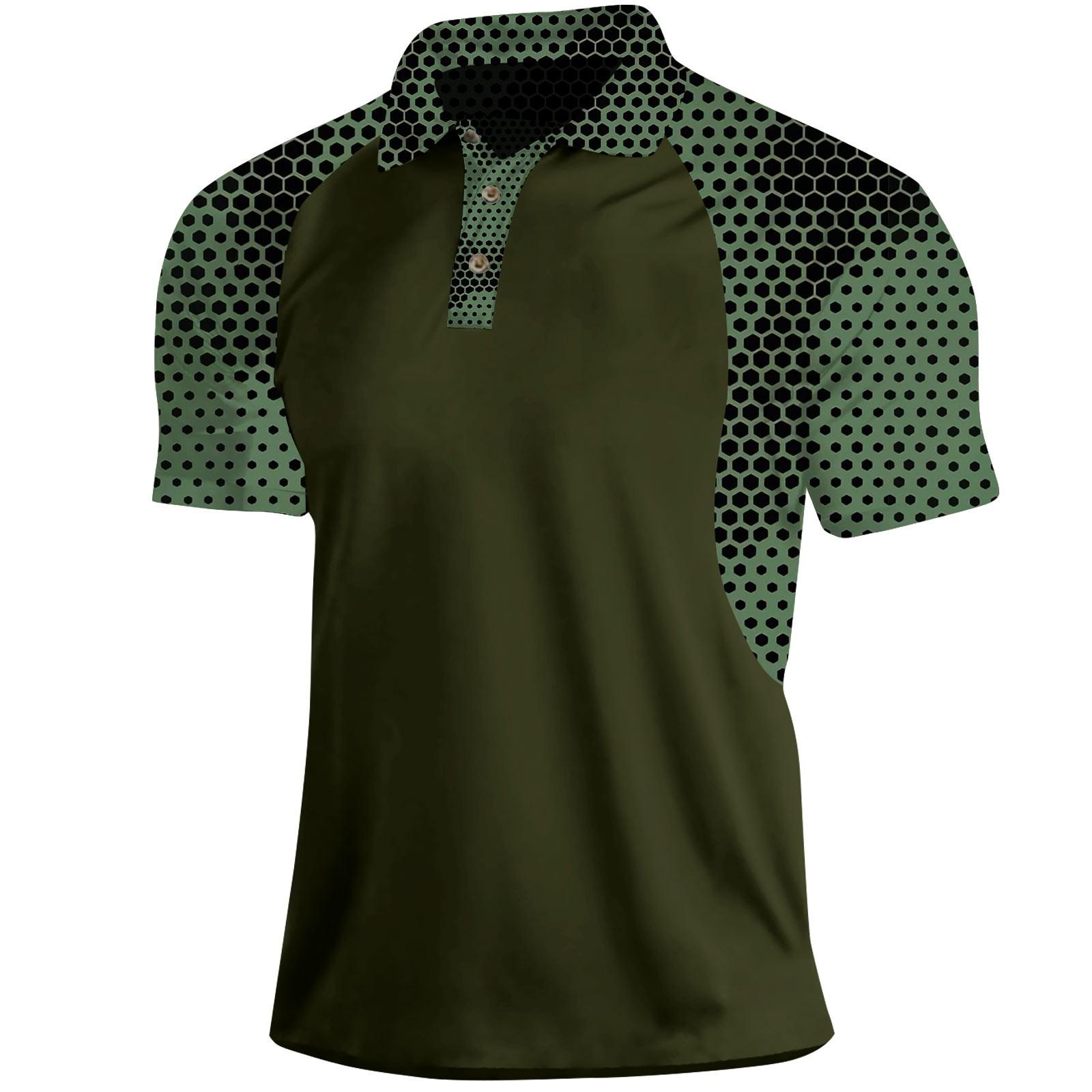 

Чоловіча літня футболка з камуфляжним принтом і коротким рукавом XXXXL зелений