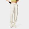 Li Ning Fitness Series Solid Color Drawstring Loose Knit Sports Pants Women Bottoms Silver-Birch-Gray AKLU482-1