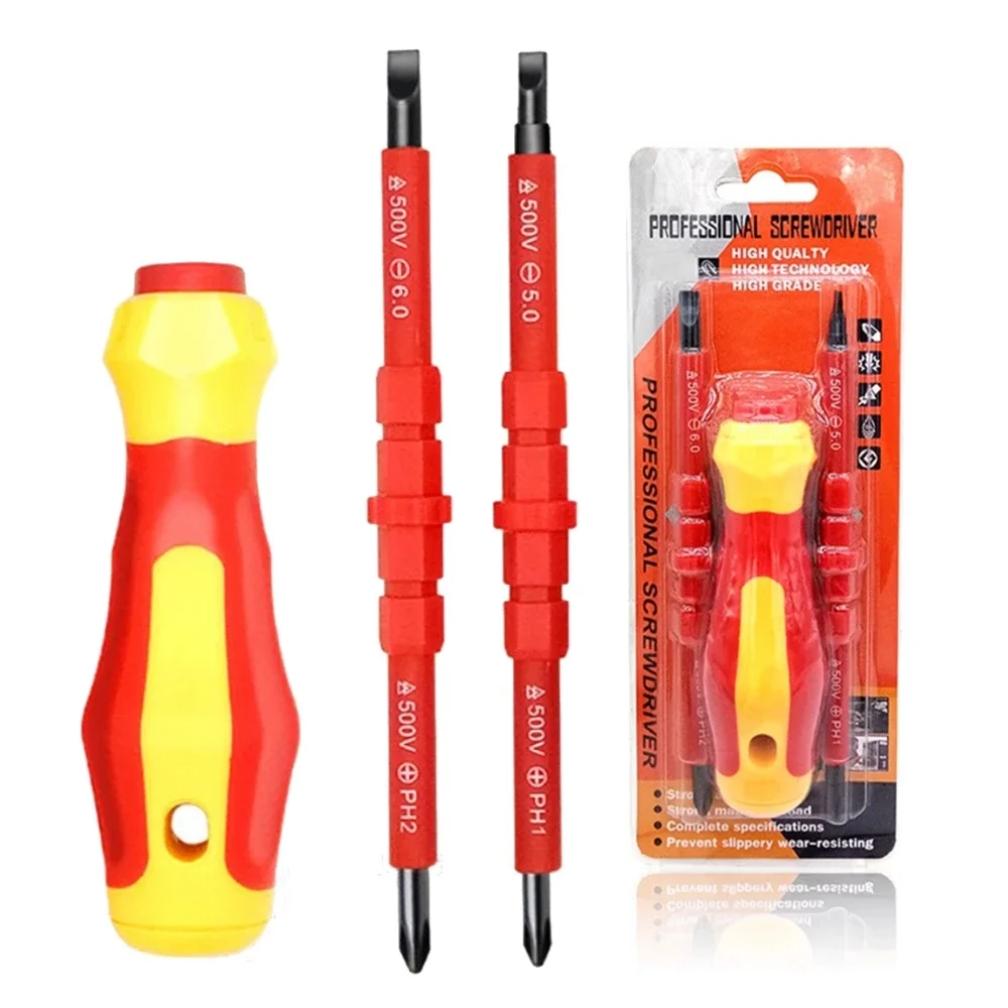 3Pcs/set Multi-Purpose Electrician Screwdriver Bits Slotted Cross Head Magnetic Screwdriver Bit Set