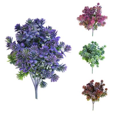 1Pc Artificial Grass 7 Branches Garden Decor DIY Flower Arrangement Fake Plant