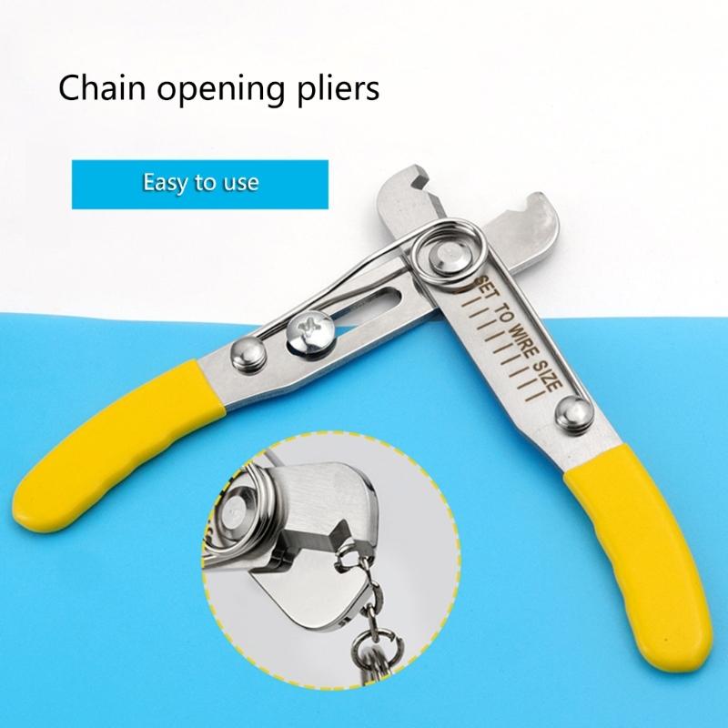 Wire Stripper And Chain Cutter Tool Stainless Steel Construction Nonslip Grip For Precise 0.5-4mm Stripping